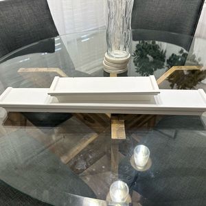 Wood, White Floating Shelves